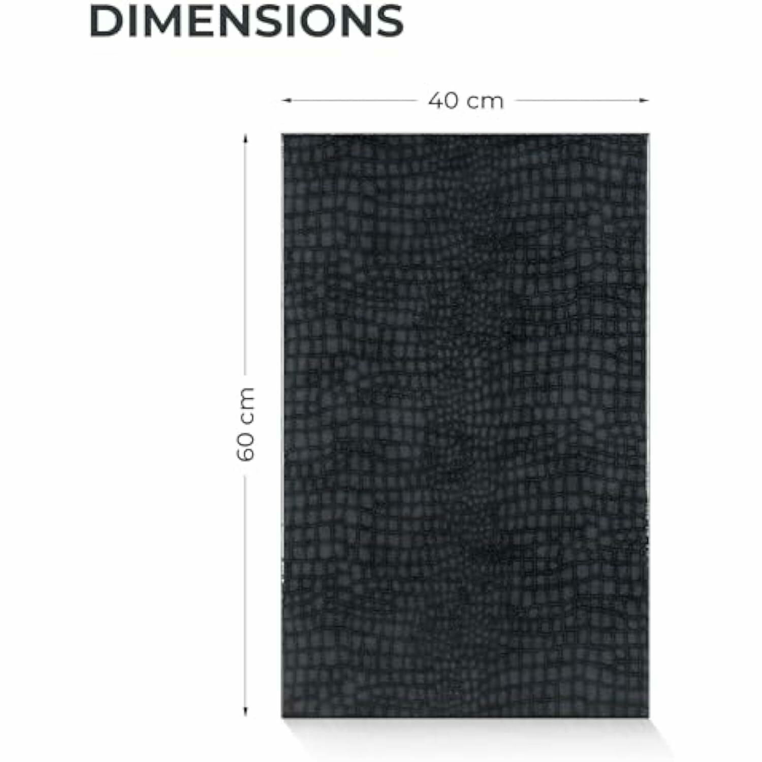 Black Crocodile Skin Epoxy Resin Wall Art – Handcrafted Modern Décor, High Gloss Statement Piece For Home & Office photo furniture