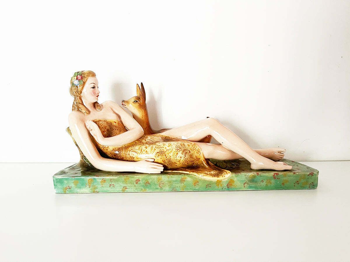 Art Deco Ceramics "La Colonnata" Sesto Fiorentino 1940   Art
