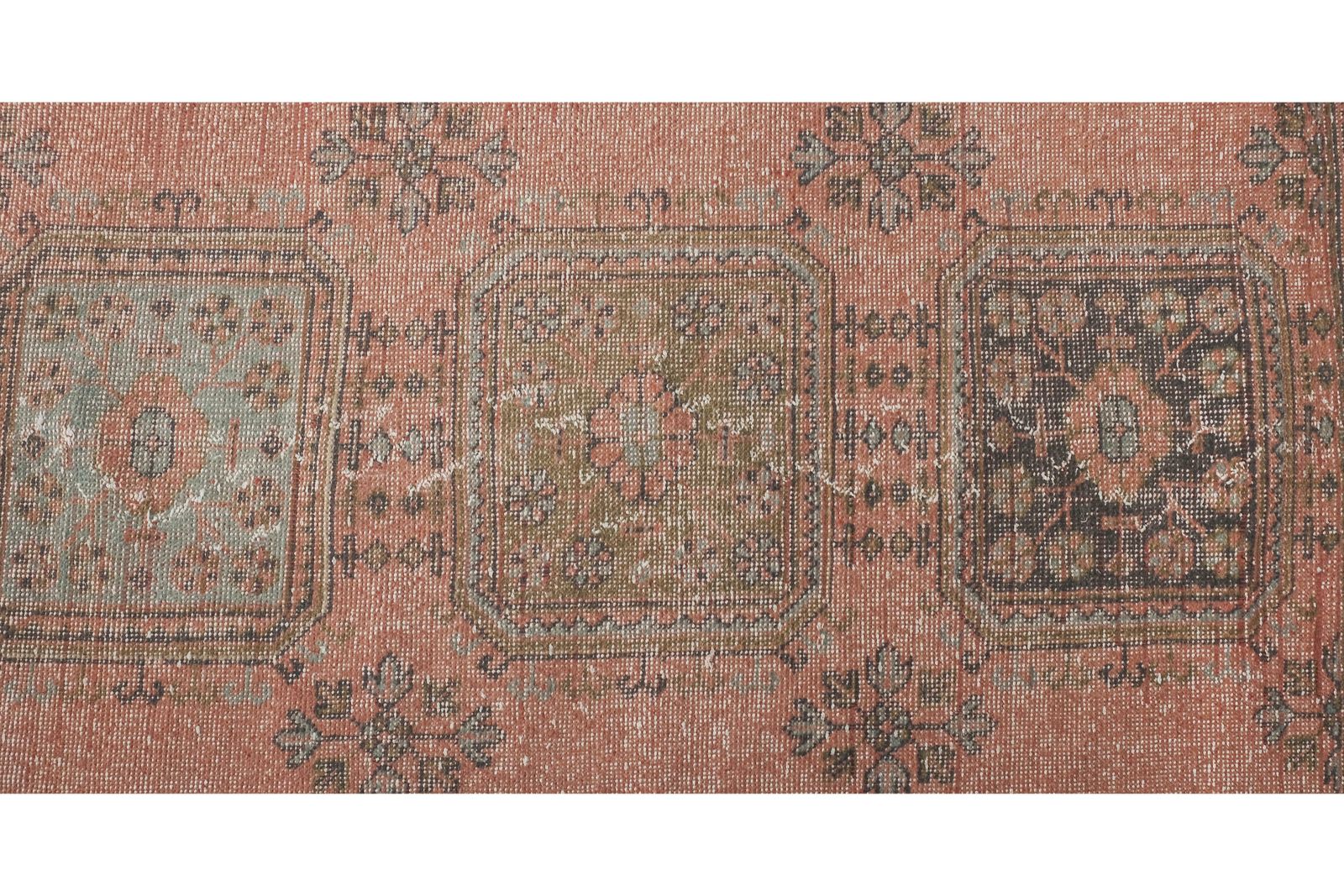 Tapis de couloir Oushak turc de style éclectique, 2'8'' x 22'4'' photo buy