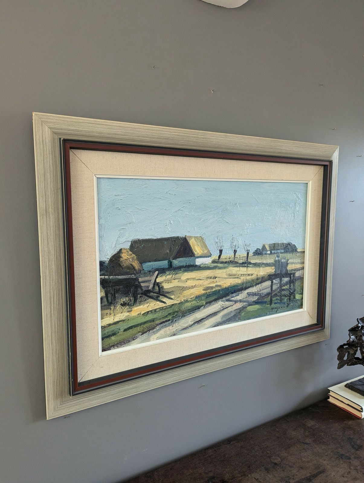Quiet Days On The Farm Oil Painting photo Art
