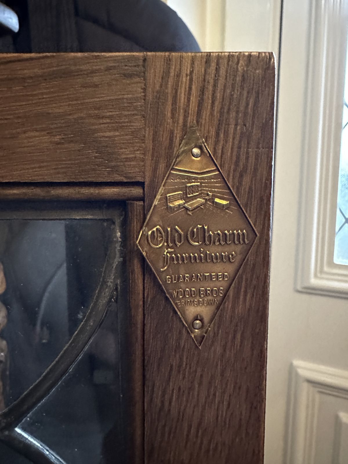 Old Charm Furniture Wood Bros Oak Cabinet photo furniture