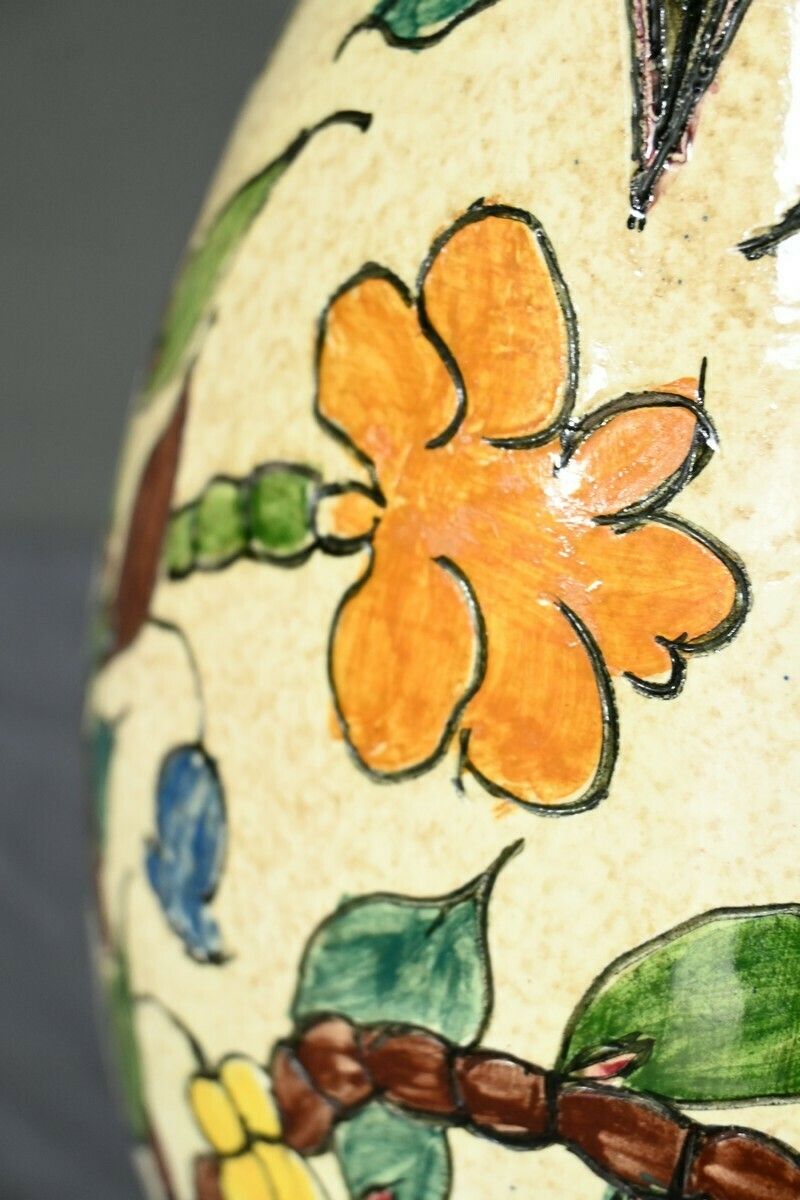photo for sale Polychrome Earthenware Vase, Signed J.Massier, Vallauris – Early 20th Century