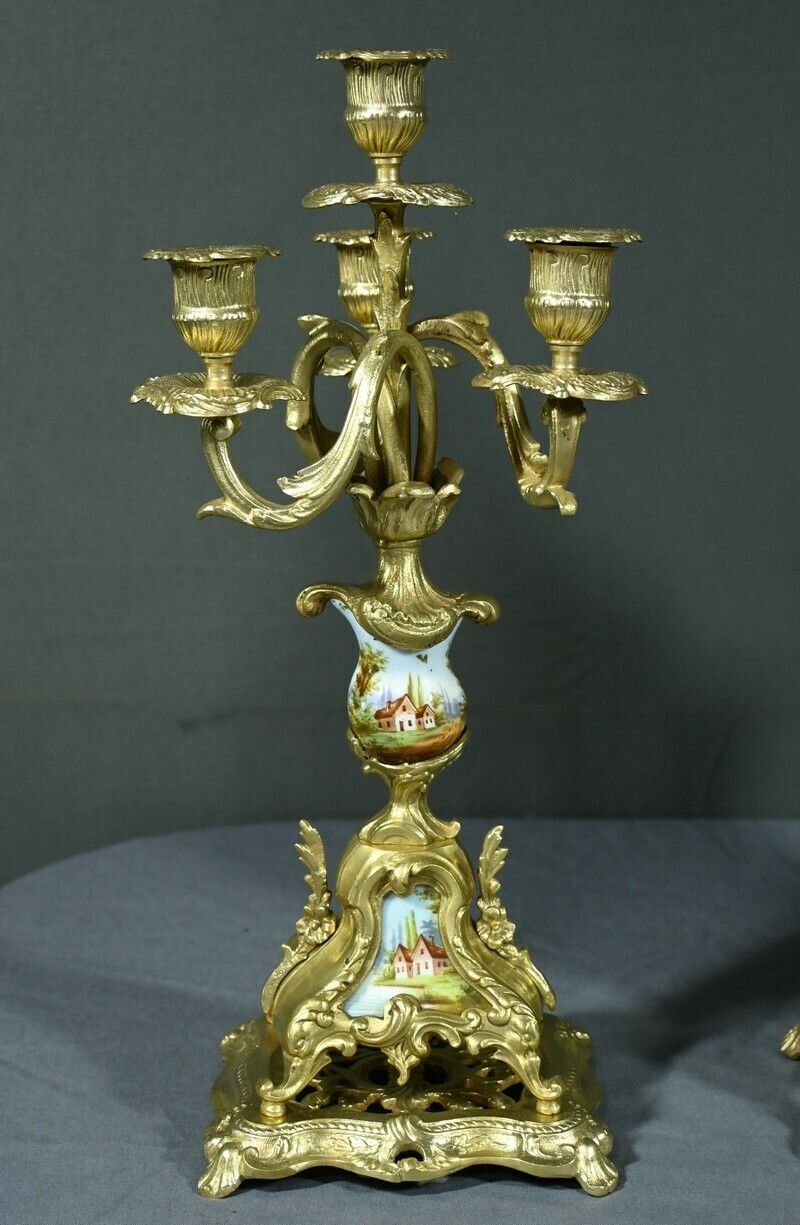 1247.0 Gilt Bronze Fireplace Trim, Brittany – 1930 photo