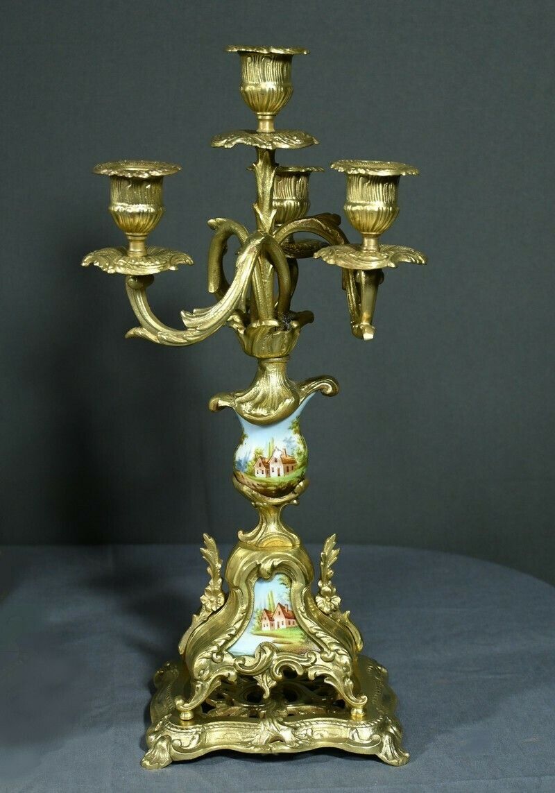 photo buy Gilt Bronze Fireplace Trim, Brittany – 1930