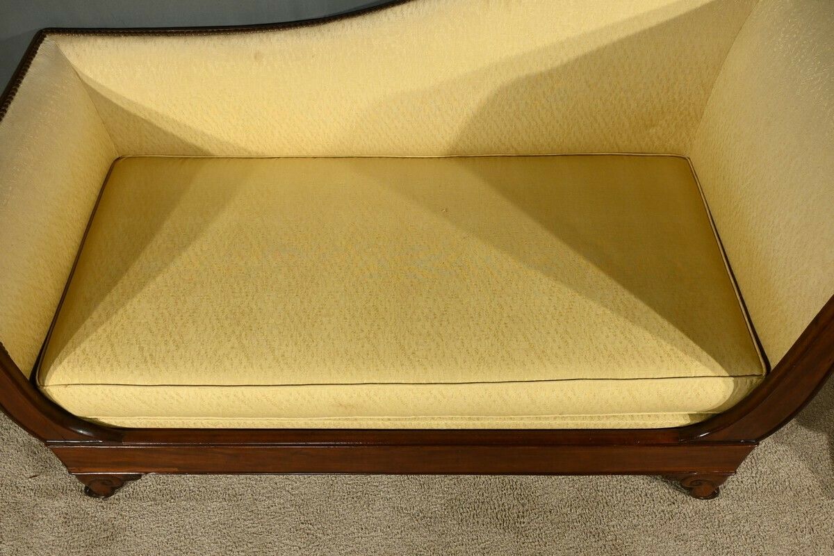 Mahogany Backrest Daybed, Restoration Period – Part 1 Of The 19th Century photo Furniture