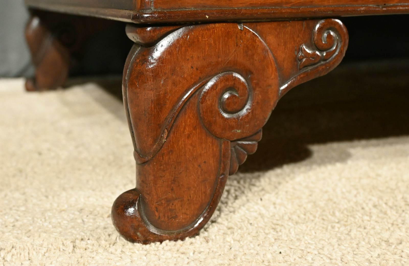 Furniture Mahogany Backrest Daybed, Restoration Period – Part 1 Of The 19th Century photo