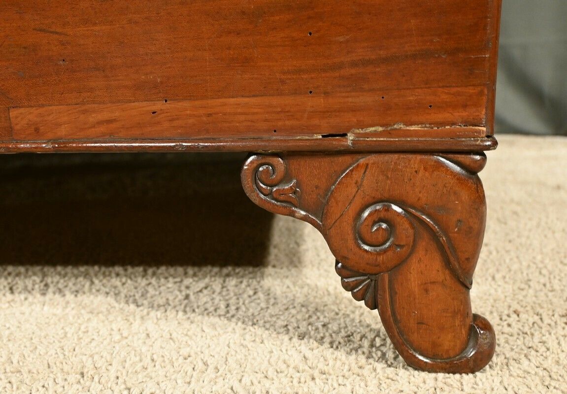 1900.0 Mahogany Backrest Daybed, Restoration Period – Part 1 Of The 19th Century photo