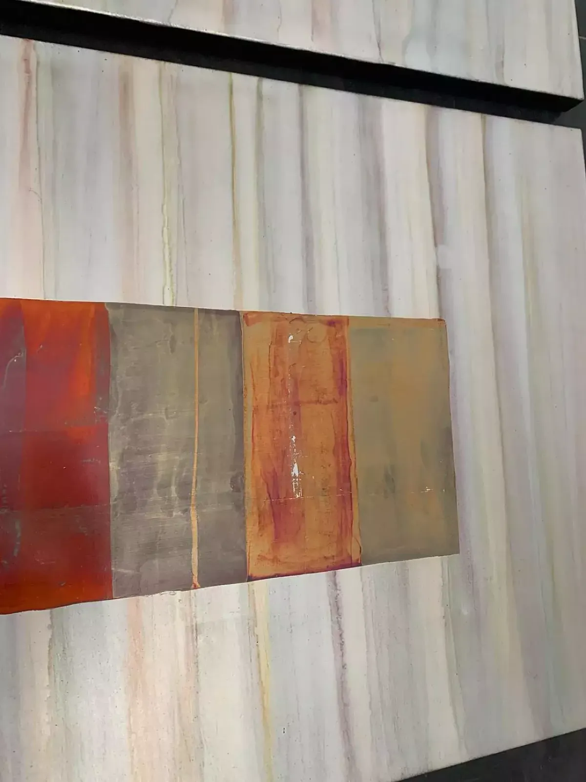 Abstract Metal Panels In Iridescent Paints, 1980s, Set Of 10 photo buy