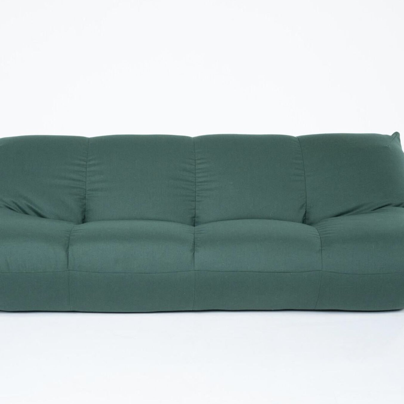 photo furniture Mid Century Modern Green Papillon Sofa By Giovannetti, Italy, 1970s