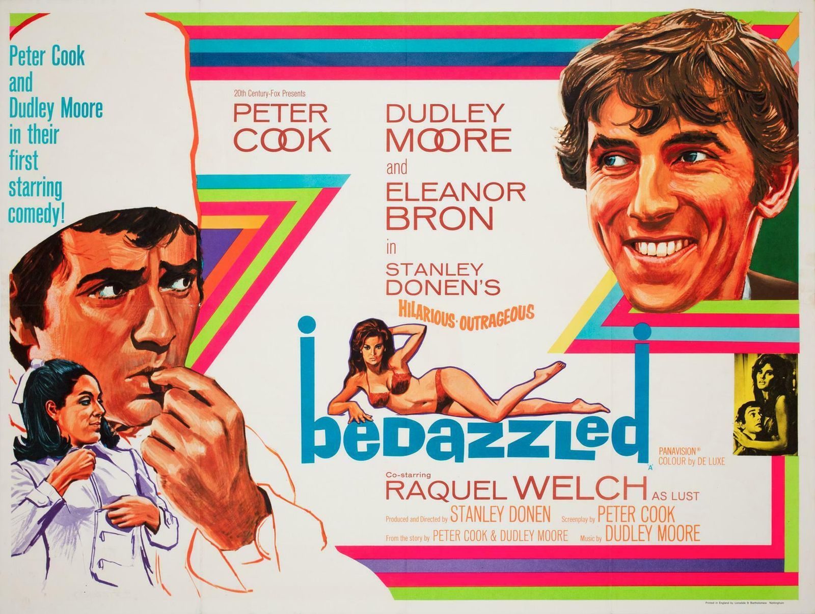 Bedazzled 1967 Uk Quad Film Movie Poster, Tom Chantrell