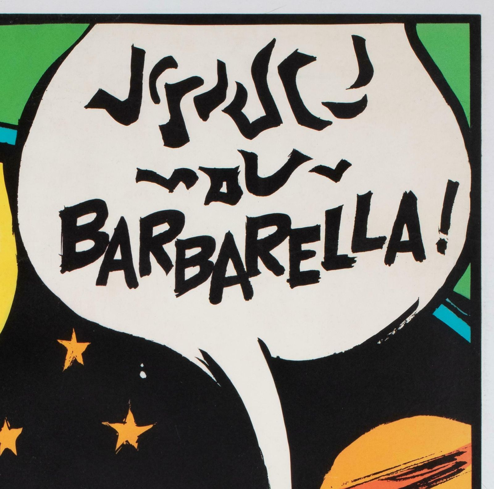 Barbarella 1967 Psychophot French Advertising Poster, Jean Claude Forest photo Art