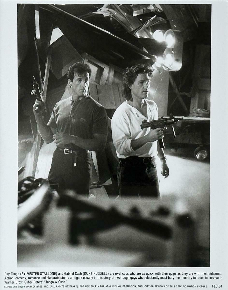 Tango & Cash Publicity Film Still 1989 Sylvester Stallone Kurt Russell   Framed photo furniture