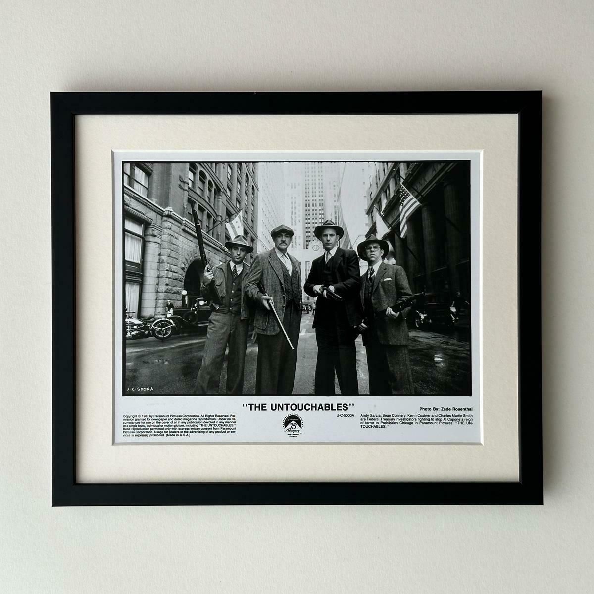 The Untouchables Publicity Film Still Kevin Costner Sean Connery 1987    Framed photo furniture