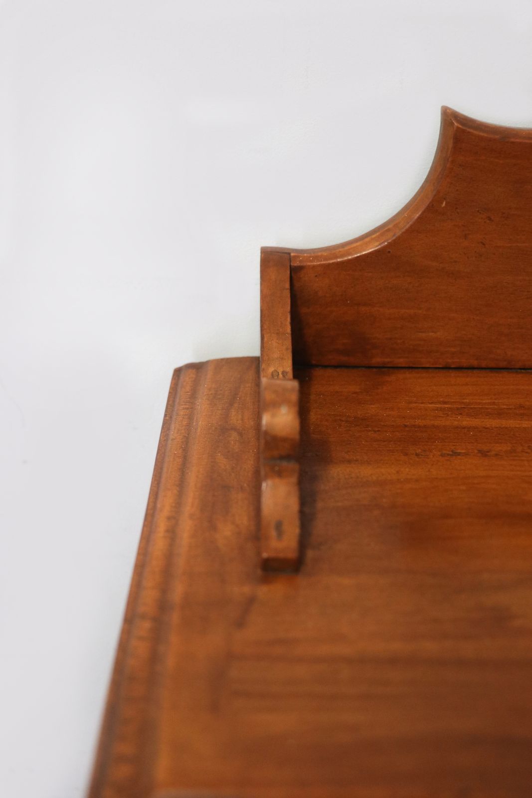 A Wonderful Victorian American Walnut Glazed Cabinet, Later Hand Sign Written Advertising For Fry's Chocolate. photo Furniture