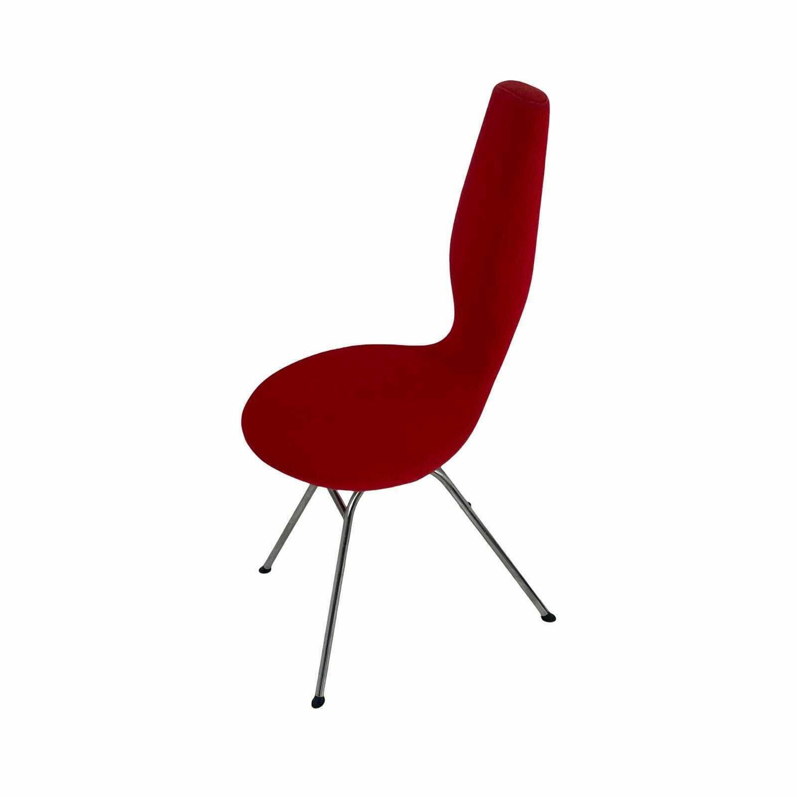 Olav Eldøy   Stokke   Desk Or Dining Chair   Model 'Date'   Red Upholstery