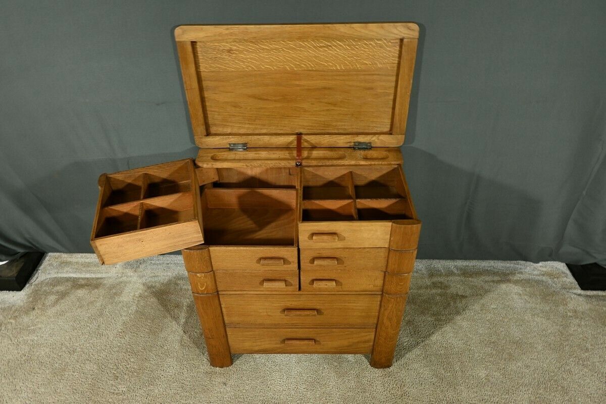 “La Pratique” Worker In Oak, By Créations Chantal For Moda – 1960 photo vinterior