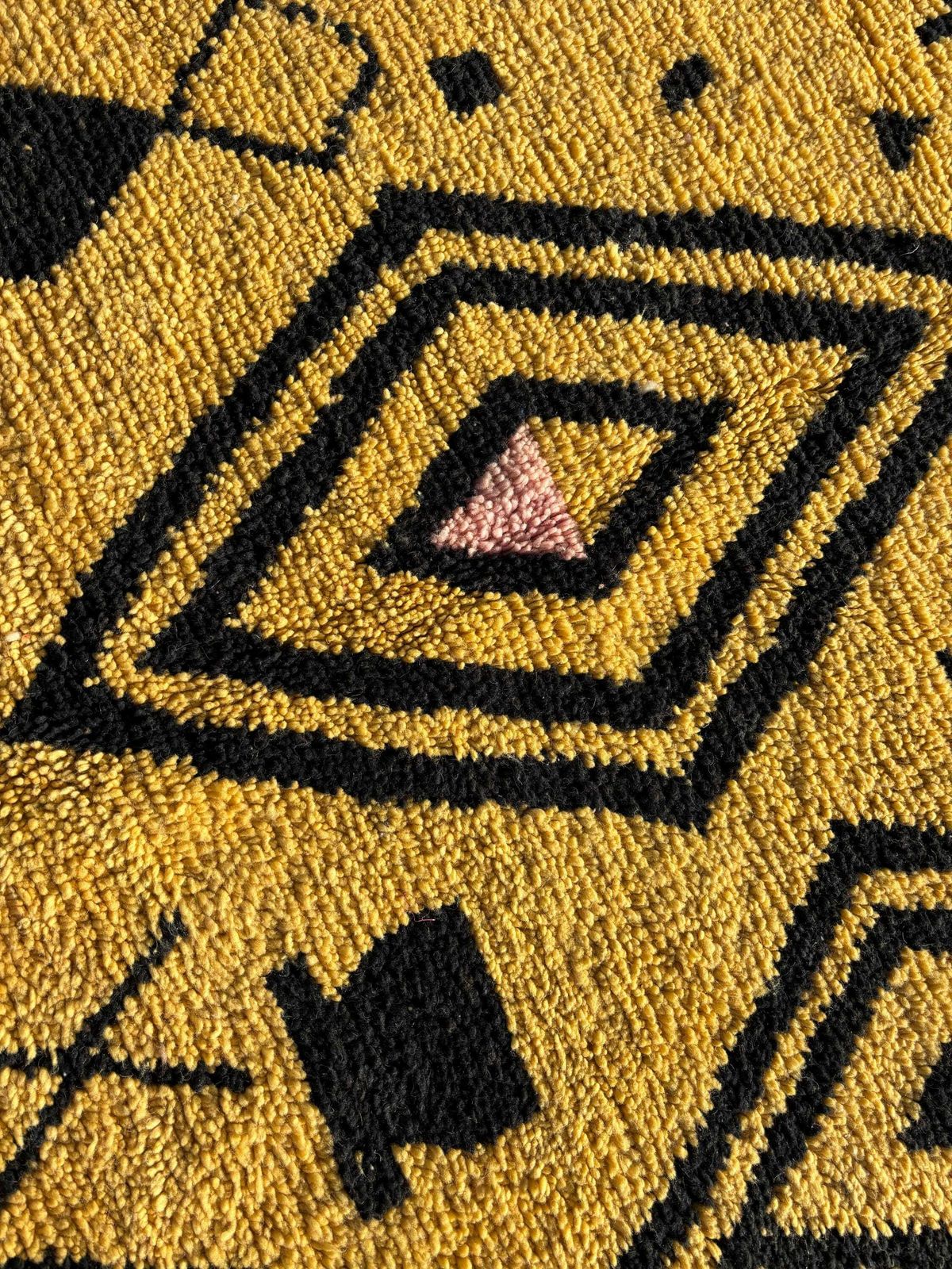 Yellow Modern Berber Rug 200x330 Cm , Living Room Decor, Modern Beni Ourain Rug, Berber Wool Rug, Floor Berber Rug photo 1579.0