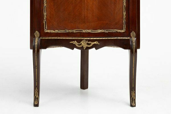 Vintage French Louis XV Style Corner Display Cabinet With Arched Glass, 1950 photo buy