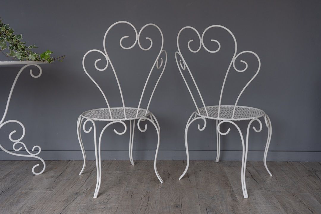 A Pair Of Vintage French Garden Chairs photo 560.0