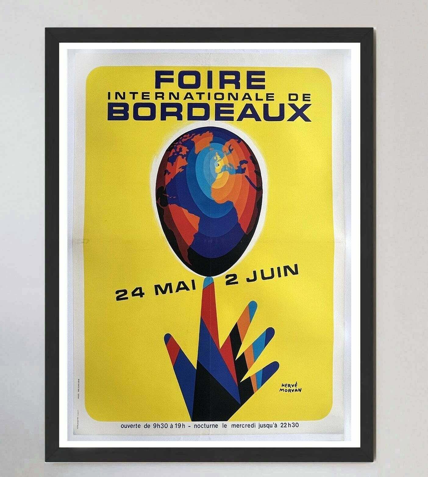 1980 Foire De Bordeaux   Morvan Original Vintage Poster photo furniture