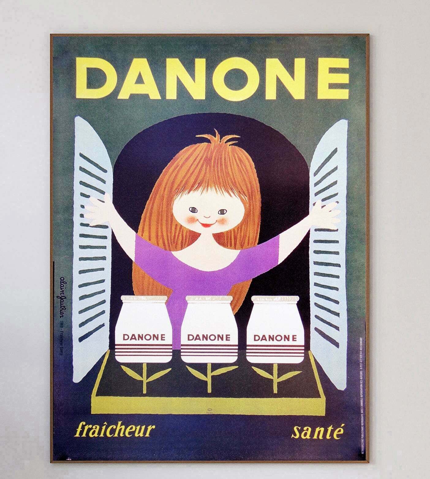 Danone   Fraicheur Sante Original Vintage Poster photo 289.0