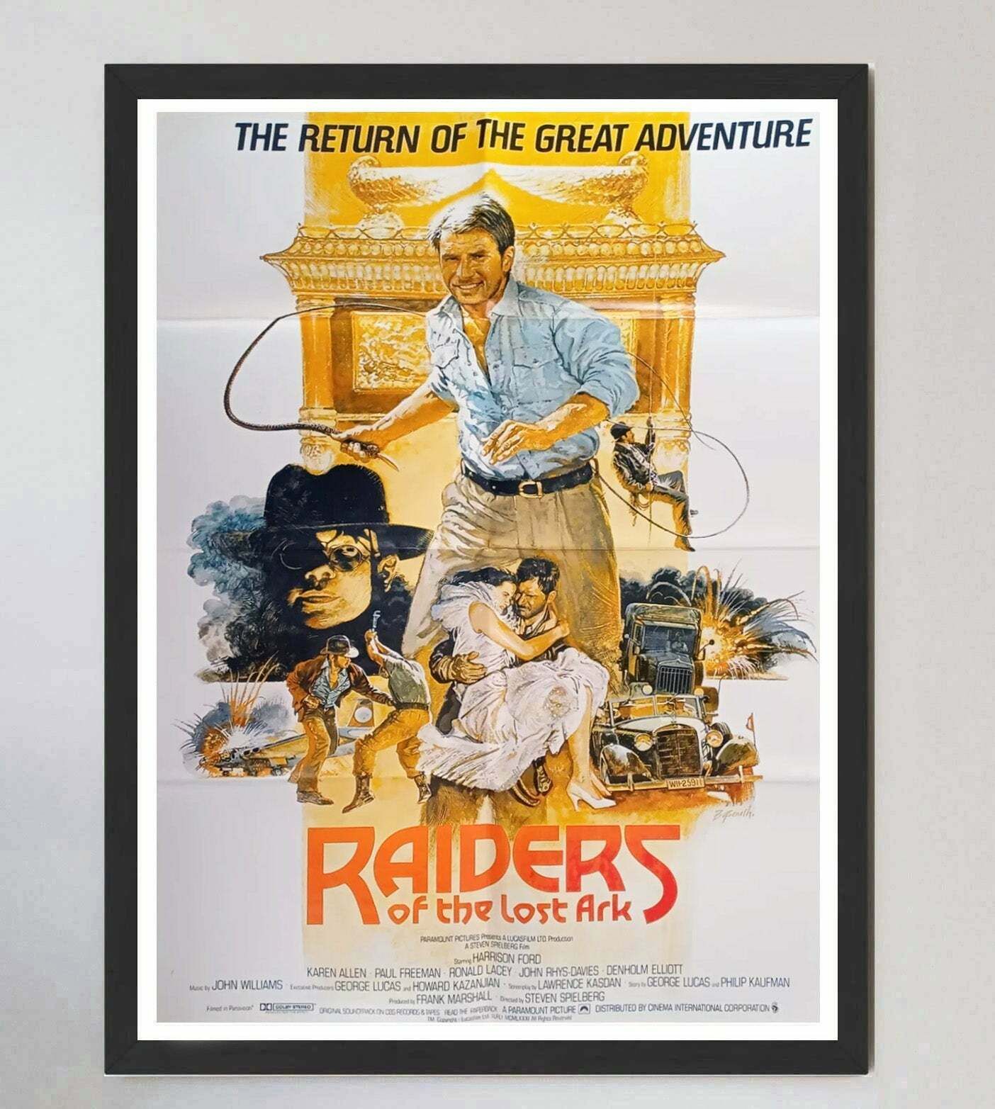 Raiders Of The Lost Ark  Original Vintage Poster photo furniture