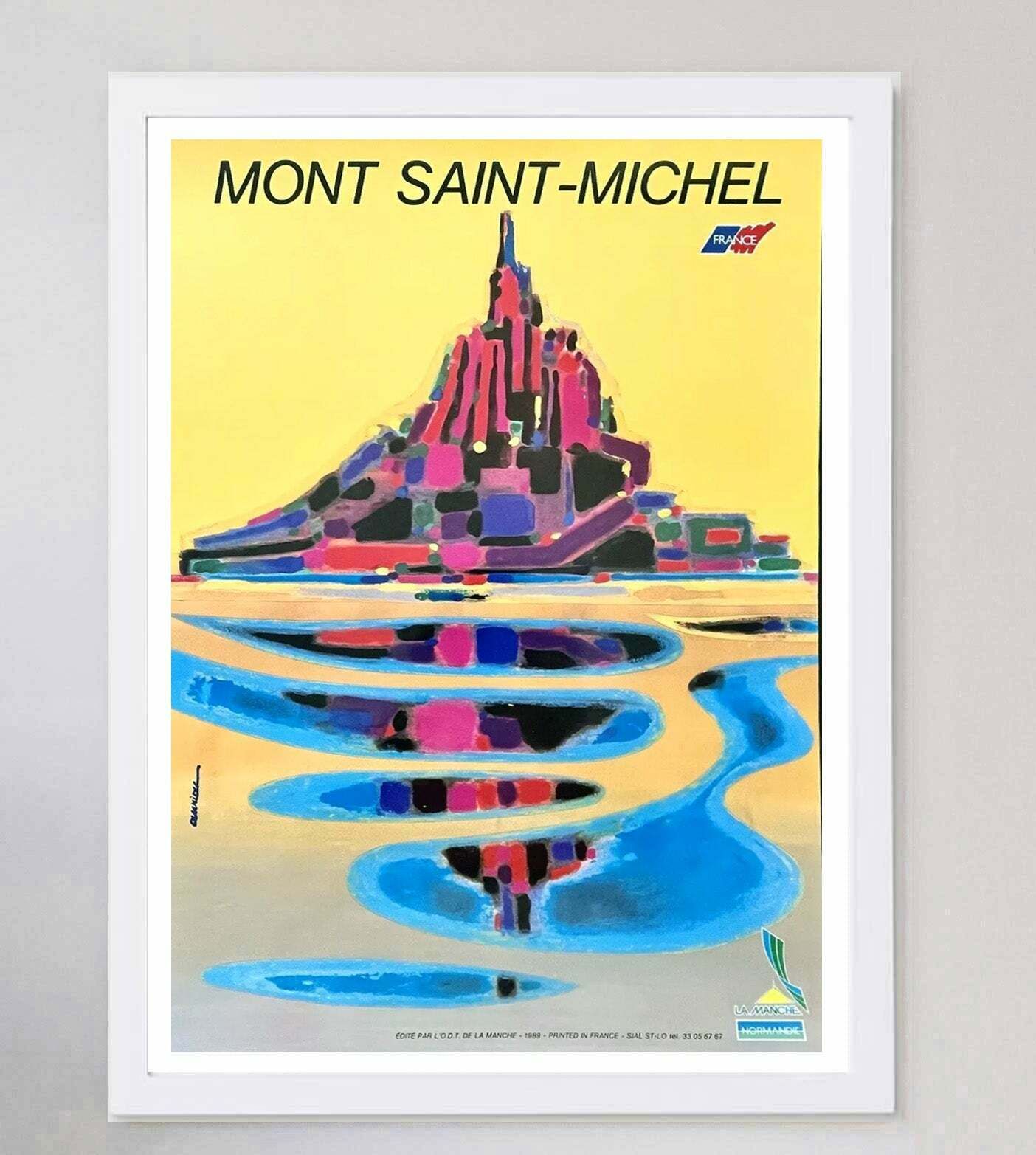 Mont St Michel   Auriac Original Vintage Poster photo for sale