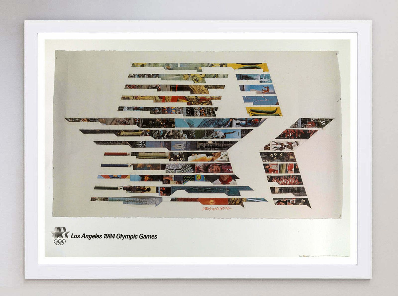 1984 Los Angeles Olympic Games   Robert Rauschenberg  Original Vintage Poster photo for sale