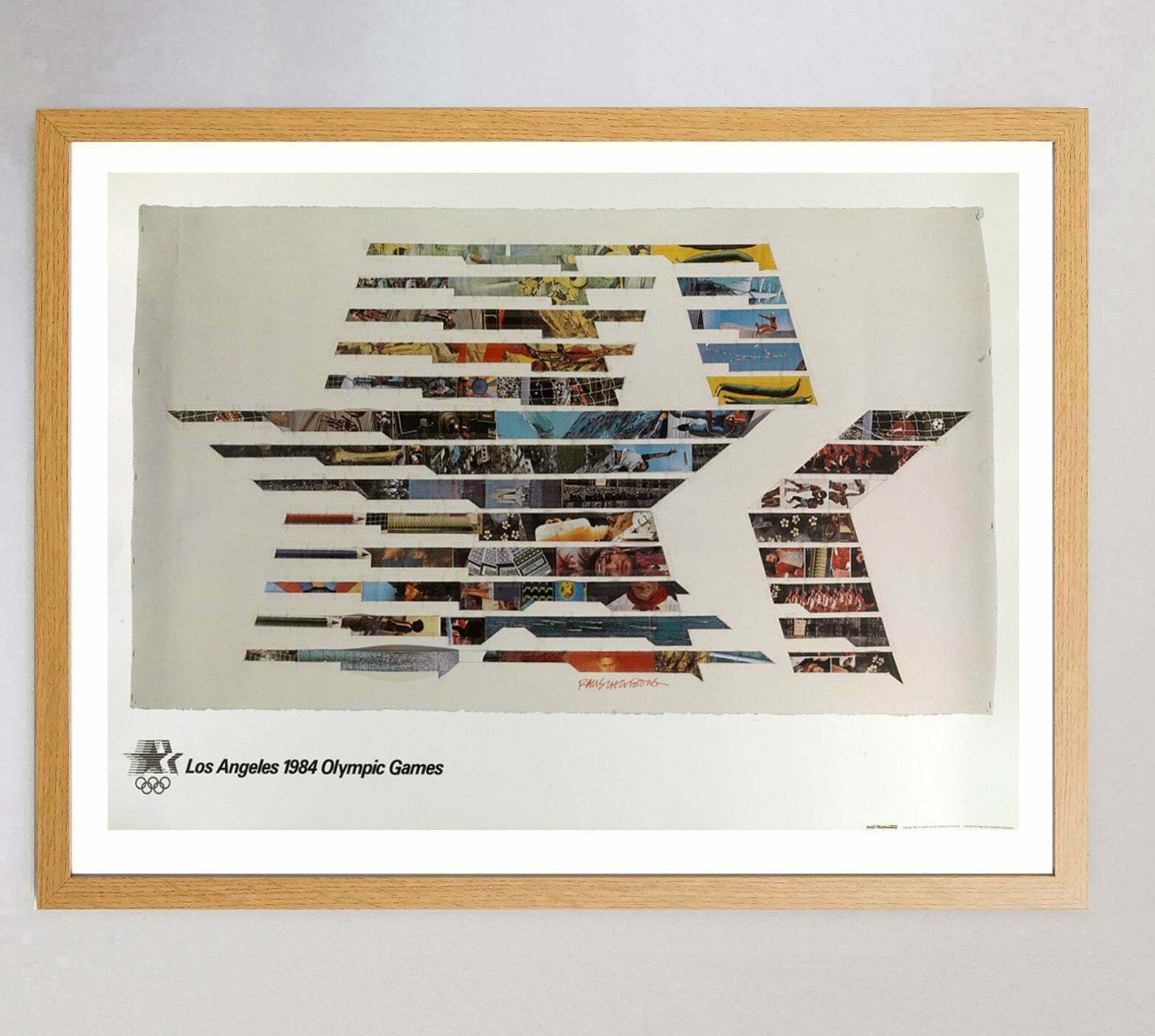 1984 Los Angeles Olympic Games   Robert Rauschenberg  Original Vintage Poster photo Art