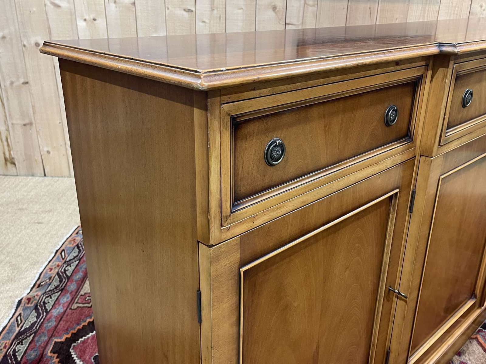 photo for sale English Sideboard In Blond Mahogany From The 1980s