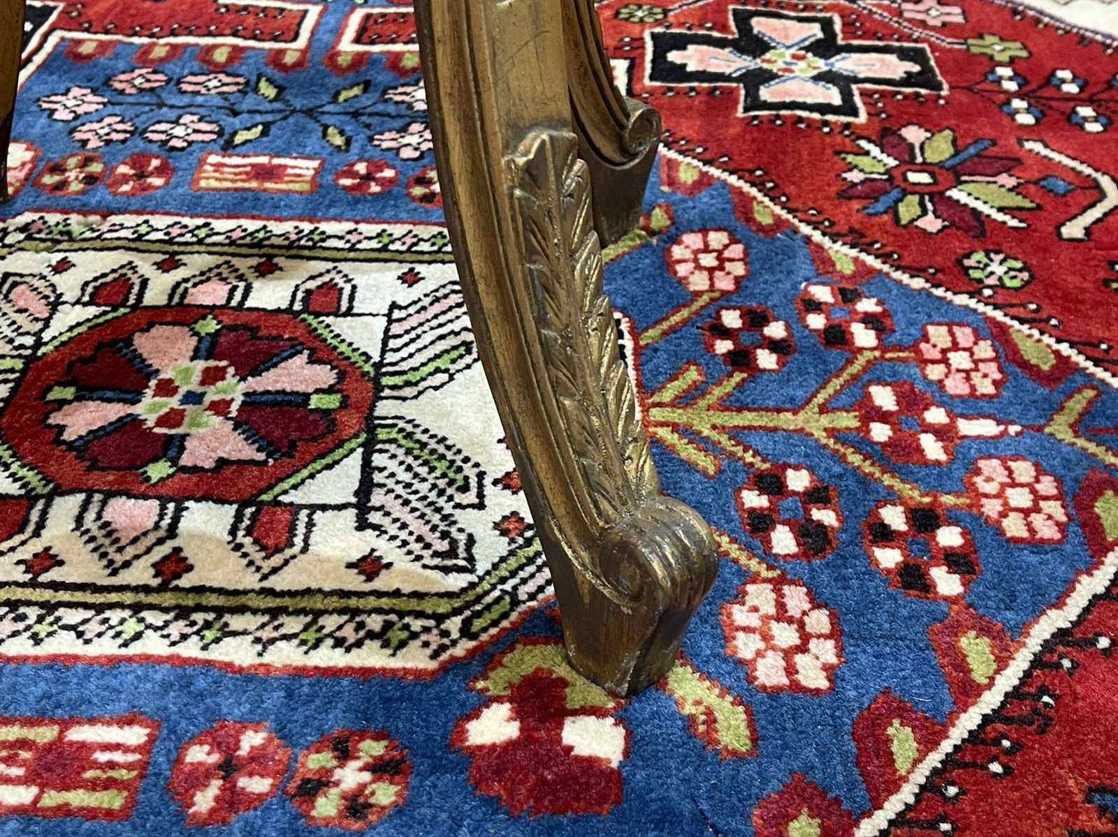 Bolster In Gilded Wood And Marble Top   Made In The 70s photo buy