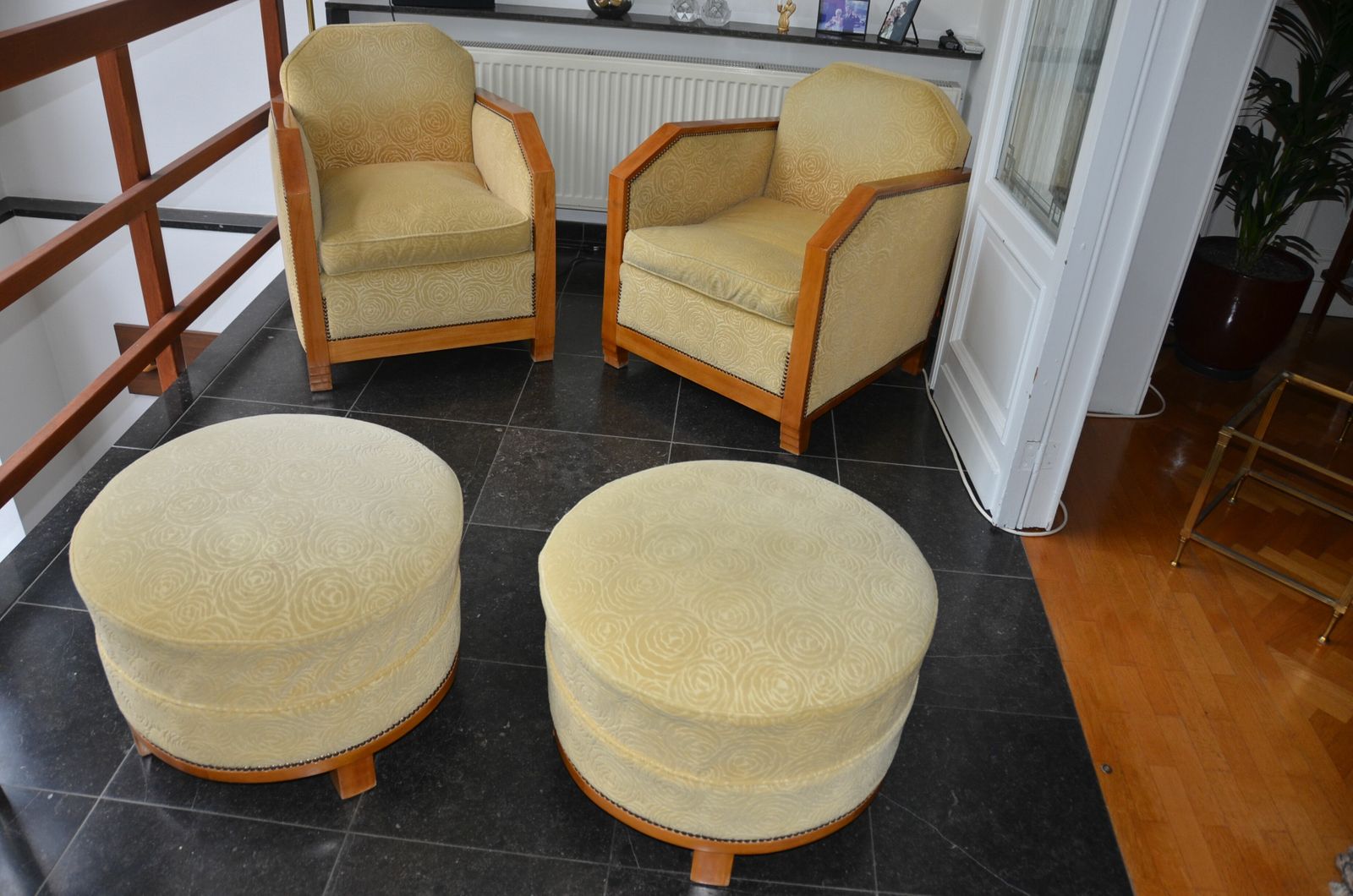 Set Of Armchairs And Ottomans Art Deco photo 8500.0