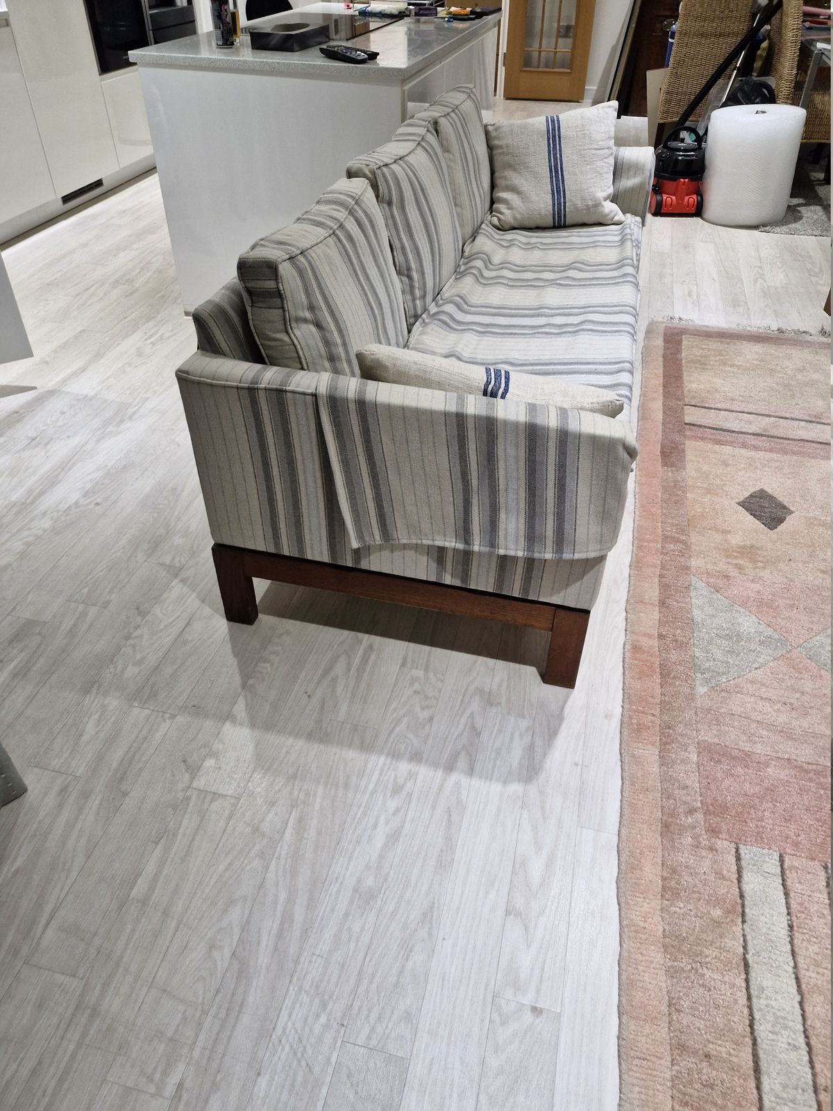 Original 1960's Conrad Cubist 3 Piece Suite. Oak Framed With Fire Retardant Fabric photo furniture