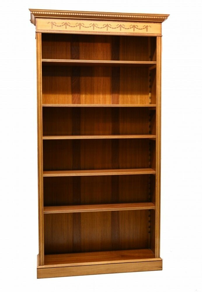 Regency Open Bookcase   Satinwood Sheraton Bookcases photo buy