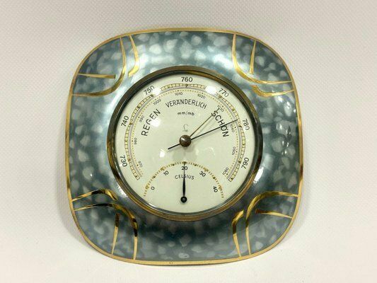 Mid Century German Weigel Optik Foto Brass Weather Station, 1960s photo for sale