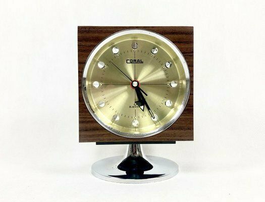 photo furniture Space Age Tulip Tokyo Tokei Clock From Coral, 1960s