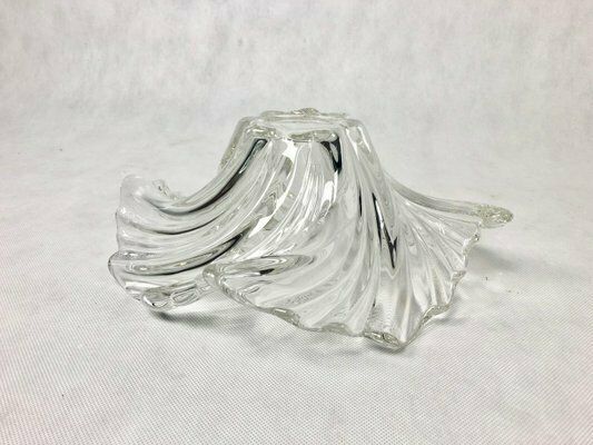 Large German Swirling Comet Crystal Glass Serving Bowl From Mikasa, 1980s photo buy