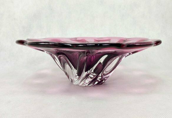 Bohemian Glass Bowl Attributed To Josef Hospodka For Chribska, 1960s photo furniture