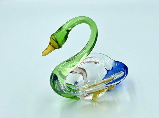 Rhapsody Glass Swan By Frantisek Zemek For Sklana Mstisov, 1960s photo furniture