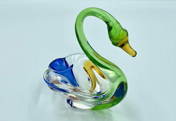 Rhapsody Glass Swan By Frantisek Zemek For Sklana Mstisov, 1960s photo buy