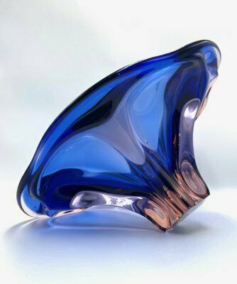 Art Glass Bowl Attributed To Josef Hospodka For Chribska Sklarna, 1960s photo 294.0