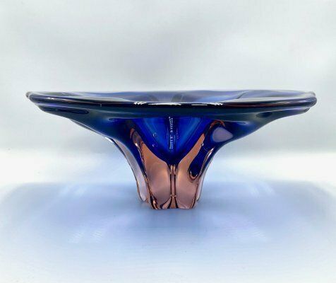 photo furniture Art Glass Bowl Attributed To Josef Hospodka For Chribska Sklarna, 1960s
