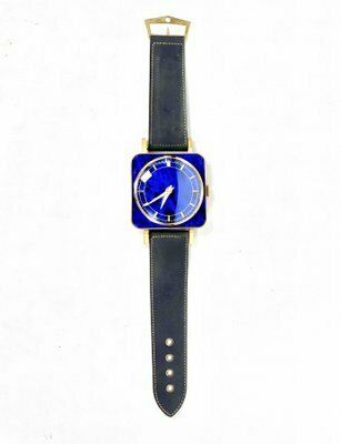 Mid Century Brass Meister Anker Wall Clock In The Form Of A Wristwatch, 1970s