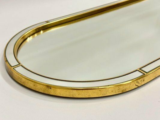Belgium Brass Mirror From Deknudt, 1970s, Set Of 2 photo for sale