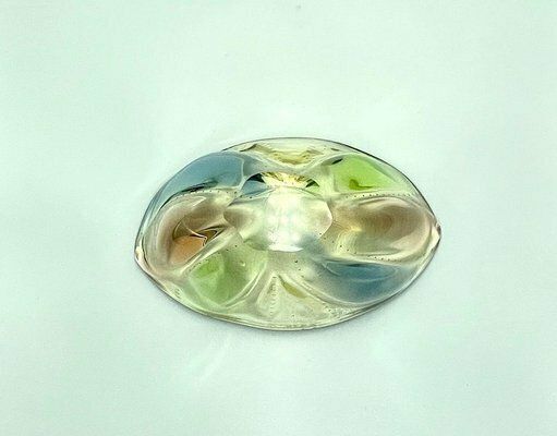 Art Glass Czech Pizzicato Bowl Attributed To Hana Machovska For Mstišov/Moser Karlovarske Glass, 1960s photo furniture