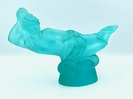 Czech Glass Bad Attendant Sculpture By Vally Wiesenthier For Desna, 1980s photo Home Decor