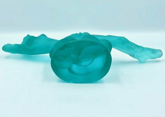 Czech Glass Bad Attendant Sculpture By Vally Wiesenthier For Desna, 1980s photo buy