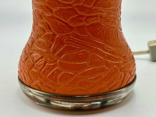 Mid Century Mushroom Bedside Table Lamp By Karin Korn For Beleuchtungsglaskombinat Görlitz, 1960s photo 499.0