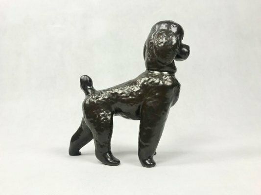 Ceramic Poodle Figurine From Znojmo, 1960s photo for sale