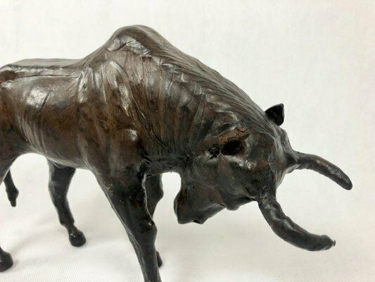 Vintage Papier Mâché Buffalo Figure, 1970s photo 180.0